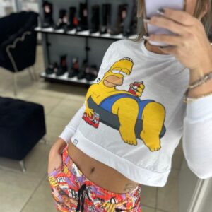 Pijama Art Simpsons Manga Larga-