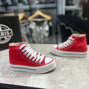 Zapatilla Art Converse Bota Alta Roja-